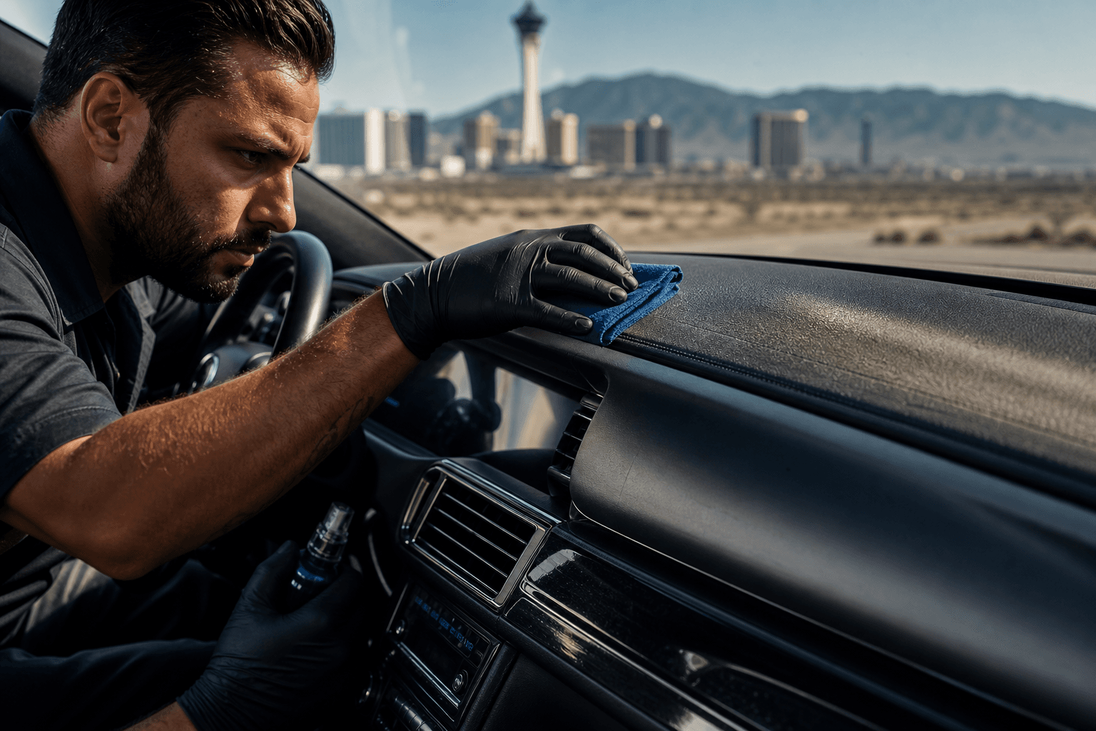 Dashboard & Interior Trim Restoration in Las Vegas: Fixing Sun Damage Before It Gets Worse