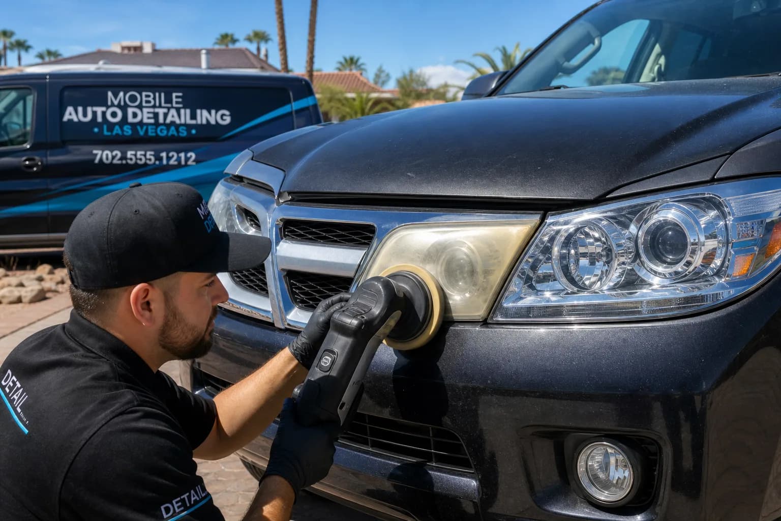 Headlight Restoration Las Vegas | Mobile Service | AOA
