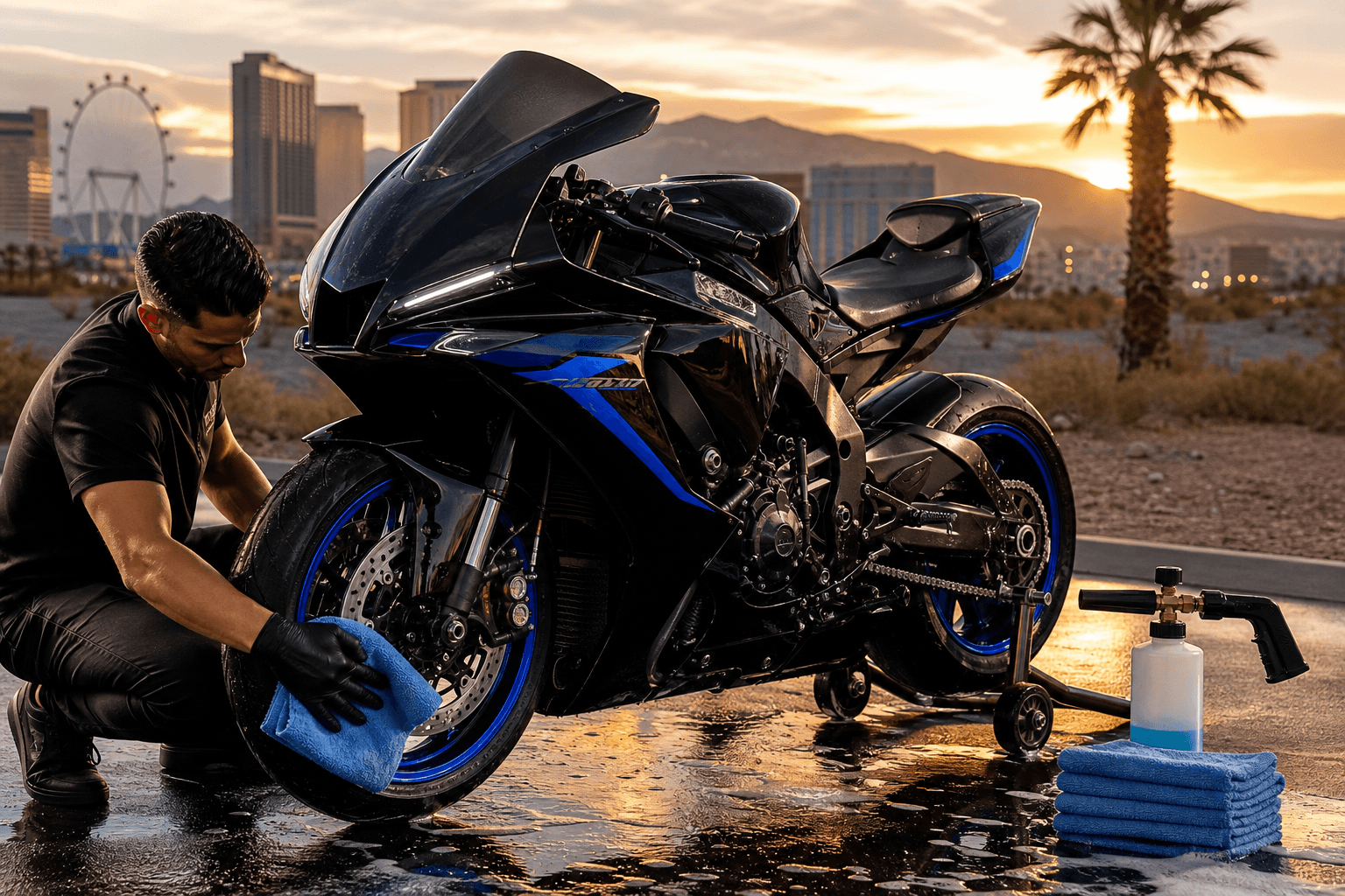 Motorcycle Detailing in Las Vegas: How to Protect Your Bike from Desert Heat and UV Damage